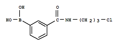 N-(3-氯丙基)-3-硼苯甲酰胺结构式