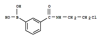 Structure of 3-(2-CHLOROETHYLCARBAMOYL)BENZENEBORONIC ACID