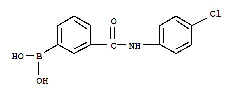 Structure of 3-[(4-Chlorophenyl)carbamoyl]benzeneboronic acid