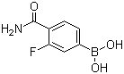 Structure of 4-Carbamoyl-3-fluorophenylboronic acid