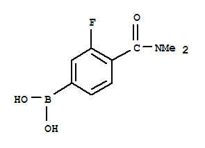 Structure of 4-(DIMETHYLCARBAMOYL)-3-FLUOROBENZENEBORONIC ACID