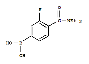 Structure of 4-(DIETHYLCARBAMOYL)-3-FLUOROBENZENEBORONIC ACID