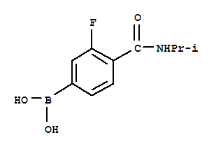 Structure of 3-FLUORO-4-(ISOPROPYLCARBAMOYL)BENZENEBORONIC ACID