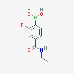 Structure of (4-(Ethylcarbamoyl)-2-fluorophenyl)boronic acid