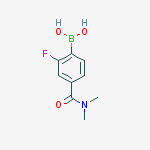 Structure of (4-(Dimethylcarbamoyl)-2-fluorophenyl)boronic acid