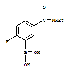 Structure of 5-(ETHYLCARBAMOYL)-2-FLUOROBENZENEBORONIC ACID