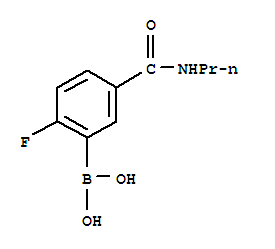 Structure of 2-FLUORO-5-(PROPYLCARBAMOYL)BENZENEBORONIC ACID