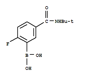 Structure of 5-(TERT-BUTYLCARBAMOYL)-2-FLUOROBENZENEBORONIC ACID