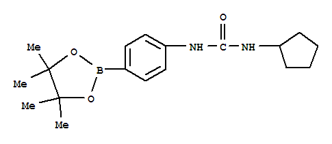 Structure of 1-CYCLOPENTYL-3-[4-(4,4,5,5-TETRAMETHYL-1,3,2-DIOXABOROLAN-2-YL)PHENYL]UREA