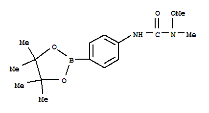 Structure of 1-METHOXY-1-METHYL-3-[4-(4,4,5,5-TETRAMETHYL-1,3,2-DIOXABOROLAN-2-YL)PHENYL]UREA