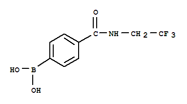 Structure of 4-(2,2,2-TRIFLUOROETHYLAMINOCARBONYL)BENZENEBORONIC ACID
