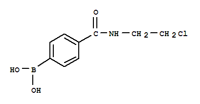 N-(2-氯乙基)-4-硼苯甲酰胺结构式