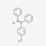 Structure of 4-(2-bromo-1,2-diphenylethenyl)phenol