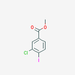 Methyl 3-chloro-4-iodobenzoate结构式