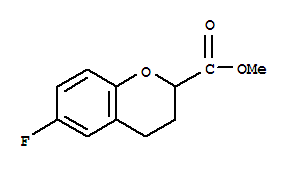 Structure of methyl 6-fluoro-3,4-dihydro-2H-chromene-2-carboxylate