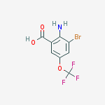 Structure of 2-Amino-3-bromo-5-(trifluoromethoxy)benzoic acid