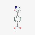 4-(1,2-Oxazol-5-yl)benzoic acid结构式