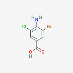4-Amino-3-bromo-5-chlorobenzoic acid结构式