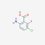 Structure of 6-Amino-3-chloro-2-fluoro-benzoic acid