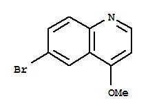 Structure of 6-Bromo-4-methoxyquinoline