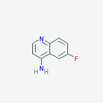 4-AMINO-6-FLUOROQUINOLINE结构式