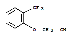 (2-TRIFLUOROMETHYLPHENOXY)ACETONITRILE结构式