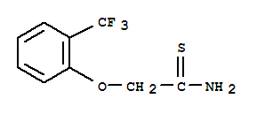 Structure of 2-[(2-TRIFLUOROMETHYL)PHENOXY]ETHANETHIOAMIDE