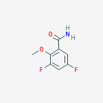 Structure of 3,5-difluoro-2-methoxybenzamide