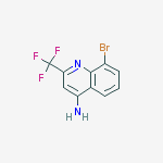 Structure of 8-bromo-2-(trifluoromethyl)quinolin-4-amine