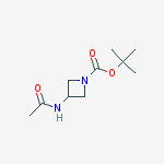 TERT-BUTYL 3-ACETAMIDOAZETIDINE-1-CARBOXYLATE, 95%结构式