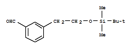 Structure of 3-[2-[(tert-Butyldimethylsilyl)oxy]ethyl]benzaldehyde