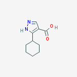 Structure of 3-CYCLOHEXYL-1H-PYRAZOLE-4-CARBOXYLIC ACID