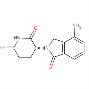 Structure of 2,6-Piperidinedione, 3-(4-amino-1,3-dihydro-1-oxo-2H-isoindol-2-yl)-,(3R)-