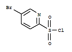 Structure of 5-BROMO-PYRIDINE-2-SULFONYL CHLORIDE