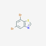 Structure of 5,7-dibromo-1,3-benzothiazole