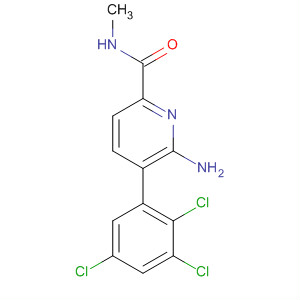 2-Pyridinecarboxamide, 6-amino-N-methyl-5-(2,3,5-trichlorophenyl)-结构式