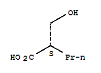 Structure of (S)-2-HYDROXYMETHYL-PENTANOIC ACID