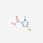 Structure of 4-BROMO-1-METHYL-1H-PYRROLE-2-CARBOXYLIC ACID