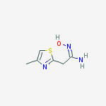 Structure of (1E)-N-HYDROXY-2-(4-METHYL-1,3-THIAZOL-2-YL)ETHANIMIDAMIDE