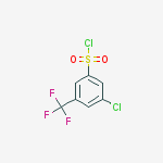 3-Chloro-5-(trifluoromethyl)benzenesulphonyl chloride结构式