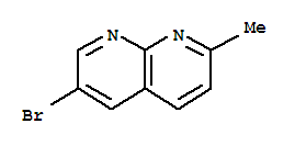 Structure of 1,8-Naphthyridine,  6-bromo-2-methyl-