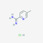 Structure of 2-Pyridinecarboximidamide, 5-methyl-, monohydrochloride