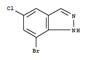 Structure of 7-Bromo-5-chloro-1H-indazole