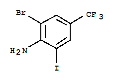 Structure of 2-BROMO-6-IODO-4-(TRIFLUOROMETHYL)ANILINE