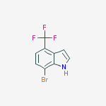 Structure of 1H-Indole, 7-bromo-5-(trifluoromethyl)-