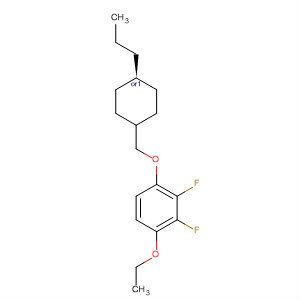 Structure of Benzene, 1-ethoxy-2,3-difluoro-4-[(trans-4-propylcyclohexyl)methoxy]-
