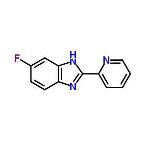 Structure of 6-fluoro-2-(pyridin-2-yl)-1H-benzimidazole