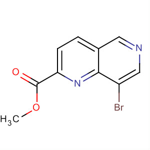 Structure of 8-BROMO-[1,6]NAPHTHYRIDINE-2-CARBOXYLIC ACID METHYLAMIDE