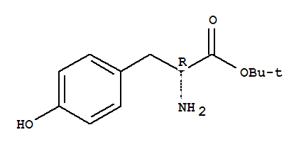 Structure of H-D-TYR-OTBU