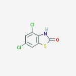 4,6-二氯-2(3H)苯并噻唑酮结构式